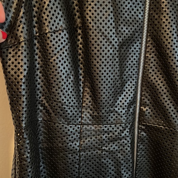 Calvin Klein faux leather dress size 12 - Picture 4 of 9